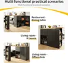 OKWISH Meuble Bar Pivotant 360° Avec 2 Tiroirs, Portes Voir les images du produit 7