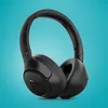 A pair of black LAMAX headphones is shown against a light blue background. Produktbild-Vorschau