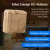 Aufputz Serienschalter Eiche Holzoptik – Produktbild-Vorschau 2