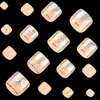 GKA Künstliche Fußnägel Zehennägel F5 kurz rosa gold Produktbild-Vorschau 3