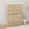 vidaXL Szafka na buty dąb 59x17x81 cm materiał Podgląd zdjęcia produktu 2