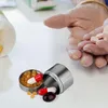 Pillendosen, Edelstahl Pillendose, Versiegelungsbox Produktbild-Vorschau 4