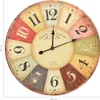 vidaXL Vintage nástenné hodiny farebné 60 cm Náhľad obrázku produktu 4