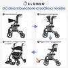 ELONEO 2in1 carrozzina rollator pieghevole e leggera con Anteprima dell’immagine prodotto 4