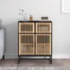 vidaXL Sideboard Schwarz 60x30x75 cm Holzwerkstoff Produktbild-Vorschau 2