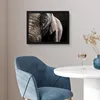 MuchoWow® MuchoWow® Gerahmtes Poster Elefant - Tiere - Produktbild-Vorschau 5