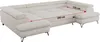 U-form Couch, Schlaffunktion, Ecksofa mit verstellbare Produktbild-Vorschau 9