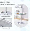 Nowoczesny okrągły stół szklany o średnicy 85 cm – Podgląd zdjęcia produktu 7