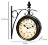 MONZANA Horloge Murale Double Face Noire Voir les images du produit 3