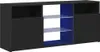 vidaXL TV-Schrank mit LED-Leuchten Schwarz 120x30x50 cm Produktbild-Vorschau 3