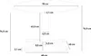 A diagram showing the dimensions of a round table. Voir les images du produit
