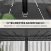 Outsunny Gartentisch 150x90cm, Balkontisch aus Stahl, Produktbild-Vorschau 5