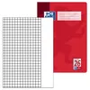 A red notebook cover with a grid pattern page next to it. Voir les images du produit