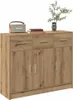 vidaXL Artisan dubový príborník 91x28x75 cm materiál na Náhľad obrázku produktu 3