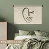 MuchoWow® Wandteppich Wandbehang Frau - Lippen - Abstrakt Produktbild-Vorschau 4