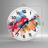 Wanduhr - Rund - Glasuhr - Natur Malerei Papagei Kinder - Produktbild-Vorschau 3