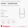 STEIGNER Duschdichtung, 80cm, Glasstärke 3,5/4/ 5 mm, Produktbild-Vorschau 2