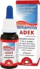 A bottle of Vitamin ADEK supplement and its packaging are shown against a white background. Anteprima dell’immagine prodotto