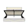 Cama tapizada INONEFT de 160x200 cm con LED y USB, cama Vista previa de la imagen del producto 11