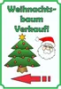 Verkaufsschild Schild Weihnachtsbaum Hochkant mit Pfeil Produktbild-Vorschau 1