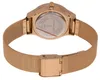 The back view of a rose gold watch with a mesh band. Produktbild-Vorschau