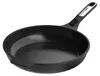 A black frying pan with a silver handle is shown against a white background. Produktbild-Vorschau