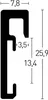 Hliníkový obrazový rám Nielsen Alpha 40x40 cm dub Náhled obrázku produktu 4