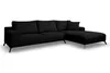 VENASI Ecksofa mit Schlaffunktion Aspen, Schwarz Cordstoff, Produktbild-Vorschau 3