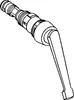 A black and white line drawing of a plumbing valve component. Produktbild-Vorschau