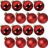 16-teilige Glas-Weihnachtskugel-Set Rot, Glänzend & Matt, 8 Produktbild-Vorschau 14