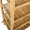 vidaXL Scarpiera con ripiani in bambù naturale a 4 ripiani Anteprima dell’immagine prodotto 7