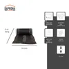 DAPRONA Firstband Alu Super Vent - 390mm x 5m Braun (RAL Produktbild-Vorschau 2