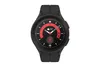 A black Samsung Galaxy Watch5 Pro is shown against a white background. Voir les images du produit