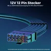 deleyCON 30cm PCIe 12pin Stecker auf 2x8pin Buchse Produktbild-Vorschau 4