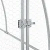 vidaXL Králikáreň Silver 300x105x120 cm Pozinkovaná oceľ Náhľad obrázku produktu 3