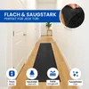 Hochwertige graue-schwarze Fußmatte 90x300 cm – rutschfest, Produktbild-Vorschau 2