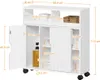 A white bathroom cabinet with dimensions labeled. Produktbild-Vorschau