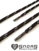 SNORS Sicherheitssenkel rund - SCHWARZ / GRAU - 5mm - 135cm Produktbild-Vorschau 2