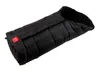 A black sleeping bag is shown against a white background. Produktbild-Vorschau