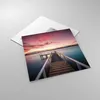 Bilder auf glas - Einteilig - Brücke Rosa Himmel - 50x50cm Produktbild-Vorschau 2