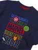 3tlg. Outfit Sweatshirt & 2 Hosen Avengers Dunkelblau 110 Produktbild-Vorschau 7