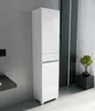Badezimmerschrank mit Wäschekorb 40cm weiß matt Produktbild-Vorschau 2