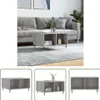 The Living Store Couchtisch Grau Sonoma 60x50x36,5 cm Produktbild-Vorschau 1