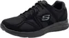 A black Skechers athletic shoe is shown from a side angle against a white background. Podgląd zdjęcia produktu
