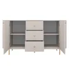 AX LIVING Commode Halay beige, 2 portes et 3 tiroirs Voir les images du produit 3