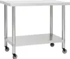 vidaXL Kuchynský pracovný stôl s kolieskami 80x60x85 cm Náhľad obrázku produktu 7