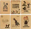 Ostergrusskarten 12er Kraftpapier Oster Karten Set - Ostern Produktbild-Vorschau 1