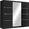 Schwebetürenschrank VISTA 250 cm mit Spiegel – moderner Produktbild-Vorschau 1