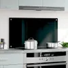 vidaXL Dos de cuisine noir 90x50 cm verre trempé Voir les images du produit 2