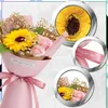 Bouquet de fleurs, tournesol, savon, rose rose, cadeau Voir les images du produit 4